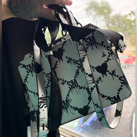 Steve Madden Black and White Women's Bag - Picture 2 of 3